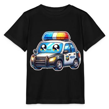 Polizei - Stanley/Stella Kinder T-Shirt MINI CREATOR  - Schwarz - Vorne - Mikhail (115cm)