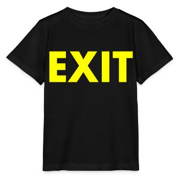 Exit - Stanley/Stella MINI CREATOR Kids’ T-Shirt - black - Front - Mikhail (115cm)