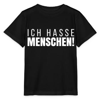 Ich Hasse Menschen - Stanley/Stella Kinder T-Shirt MINI CREATOR  - Schwarz - Vorne - Mikhail (115cm)
