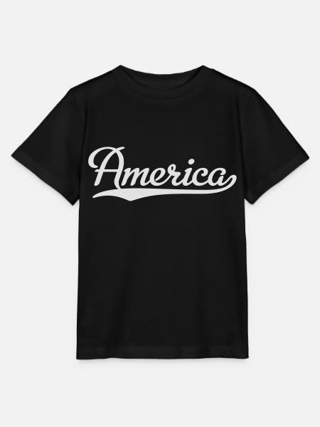 America - Stanley/Stella Kinder T-Shirt MINI CREATOR - Schwarz