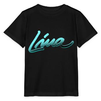 lina font graffiti template - Stanley/Stella MINI CREATOR Kids’ T-Shirt - black - Front - Mikhail (115cm)