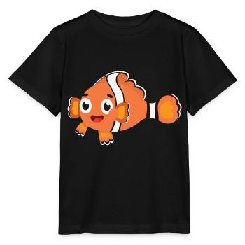 Clownfisch - Stanley/Stella Kinder T-Shirt MINI CREATOR  - Schwarz - Vorne - Mikhail (115cm)