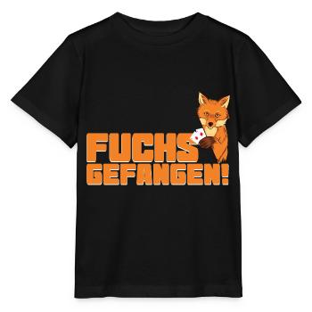 Doppelkopf Fuchs gefangen Kartenspiel - Stanley/Stella Kinder T-Shirt MINI CREATOR  - Schwarz - Vorne - Mikhail (115cm)