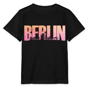 Berlin Capital Allemagne Europe Skyline - T-shirt bio MINI CREATOR Stanley/Stella Enfant - noir - Devant - Mikhail (115cm)