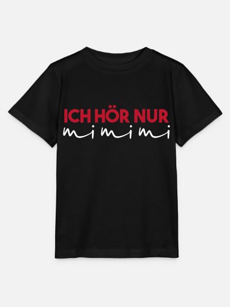 Ich Höre Nur MIMIMIMI - Stanley/Stella Kinder T-Shirt MINI CREATOR  - Schwarz