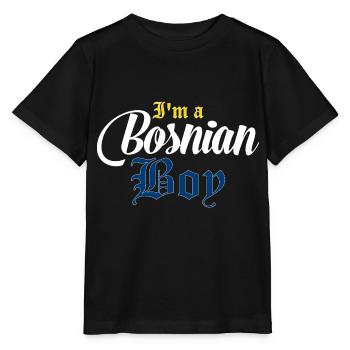 Bosnien Bosnier Junge Spruch Geschenk - Stanley/Stella Kinder T-Shirt MINI CREATOR  - Schwarz - Vorne - Mikhail (115cm)