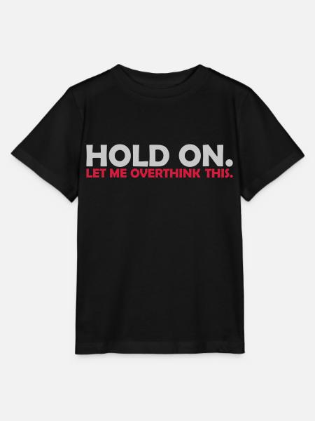 Let me overthink this - Stanley/Stella Kinder T-Shirt MINI CREATOR - Schwarz