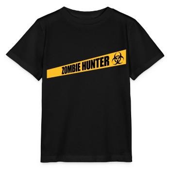 citation d’Halloween de chasseur de zombies - T-shirt bio MINI CREATOR Stanley/Stella Enfant - noir - Devant - Mikhail (115cm)
