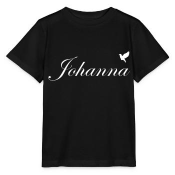 Johanna beau nom Blanc - T-shirt bio MINI CREATOR Stanley/Stella Enfant - noir - Devant - Mikhail (115cm)