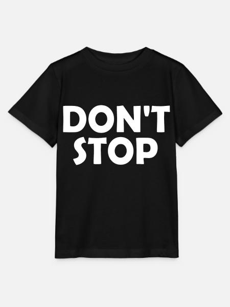 Dont stop - Stanley/Stella Kinder T-Shirt MINI CREATOR  - Schwarz