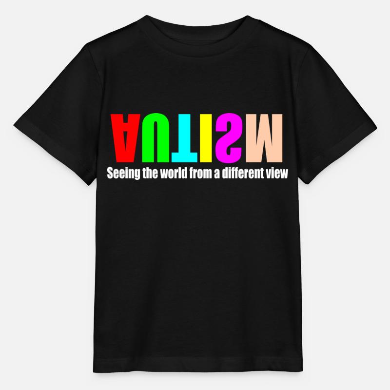 Autism - Stanley/Stella MINI CREATOR Kids’ T-Shirt - black
