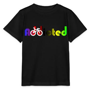 Süchtig süchtig Weltmeister Radfahrer süchtig - Stanley/Stella Kinder T-Shirt MINI CREATOR  - Schwarz - Vorne - Mikhail (115cm)