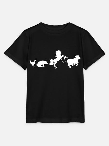 Bauernhof - Stanley/Stella Kinder T-Shirt MINI CREATOR  - Schwarz