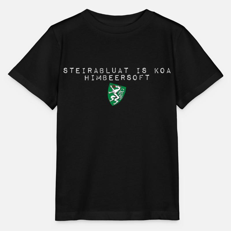 Steirablut ist kein Himbeersaft Steiermark Wappen - Stanley/Stella Kinder T-Shirt MINI CREATOR - Schwarz