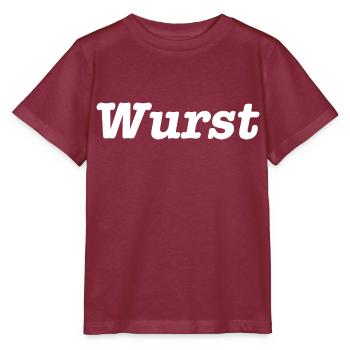 Wurst - Stanley/Stella Kinder T-Shirt MINI CREATOR  - Burgunderrot - Vorne - Kain (125cm)