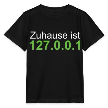 Localhost 127.0.0.1 Zuhause - Stanley/Stella Kinder T-Shirt MINI CREATOR  - Schwarz - Vorne - Mikhail (115cm)