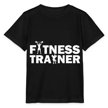 Fitnesstrainer Fitness Personal Trainer - Stanley/Stella Kinder T-Shirt MINI CREATOR  - Schwarz - Vorne - Mikhail (115cm)