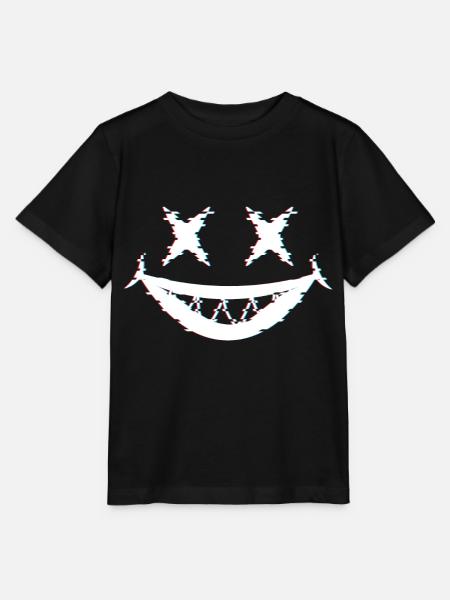 Joker Glitch - Stanley/Stella Kinder T-Shirt MINI CREATOR  - Schwarz