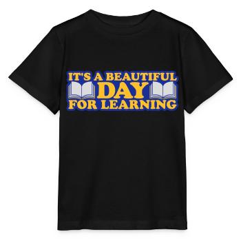belle journée pour apprendre - T-shirt bio MINI CREATOR Stanley/Stella Enfant - noir - Devant - Mikhail (115cm)