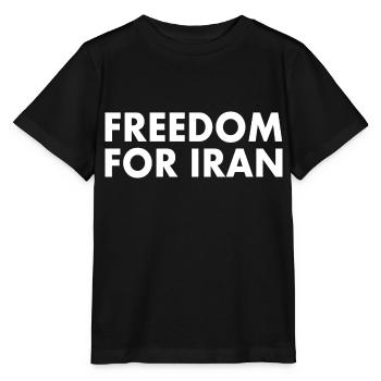 Freedom for iran - Stanley/Stella MINI CREATOR Kids’ T-Shirt - black - Front - Mikhail (115cm)