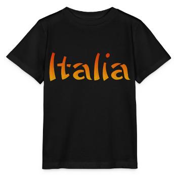 Italia Text - Stanley/Stella Kinder T-Shirt MINI CREATOR  - Schwarz - Vorne - Mikhail (115cm)