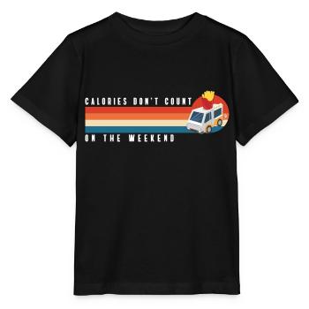 Food Truck Food Fries - Stanley/Stella MINI CREATOR Kids’ T-Shirt - black - Front - Mikhail (115cm)