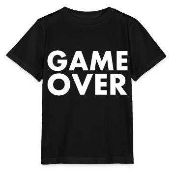 Game over - Stanley/Stella Kinder T-Shirt MINI CREATOR  - Schwarz - Vorne - Mikhail (115cm)