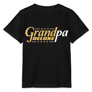 Grand-père Deluxe Meilleur grand-père Grand-père Amour Grand-père Logo de grand-père - T-shirt bio MINI CREATOR Stanley/Stella Enfant - noir - Devant - Mikhail (115cm)