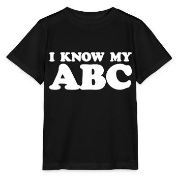 Je connais mon analyste du comportement de mon ABC Thérapeute - T-shirt bio MINI CREATOR Stanley/Stella Enfant - noir - Devant - Mikhail (115cm)
