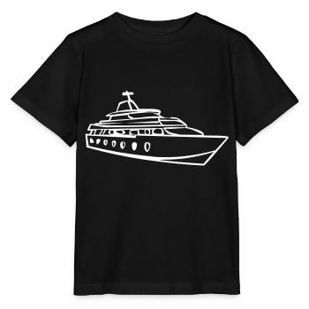 Yacht boat - Stanley/Stella MINI CREATOR Kids’ T-Shirt - black - Front - Mikhail (115cm)