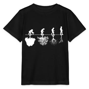 Critique d'évolution - T-shirt bio MINI CREATOR Stanley/Stella Enfant - noir - Devant - Mikhail (115cm)
