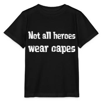 Not tous les heroes wear capes - T-shirt bio MINI CREATOR Stanley/Stella Enfant - noir - Devant - Mikhail (115cm)