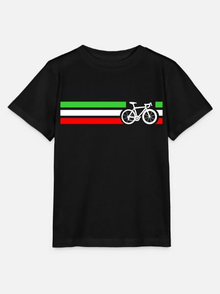 Italien Radfahren Fahrrad Fahrrad Geschenk Kostüm - Stanley/Stella Kinder T-Shirt MINI CREATOR - Schwarz