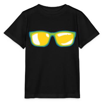 lunette de soleil - T-shirt bio MINI CREATOR Stanley/Stella Enfant - noir - Devant - Mikhail (115cm)