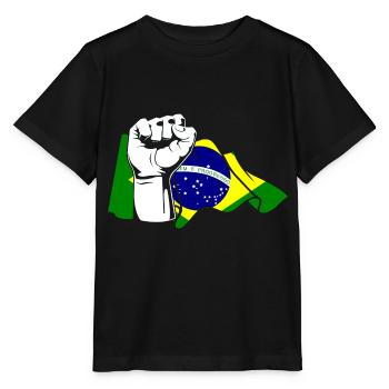 Faust Brazilian Brazil - Stanley/Stella MINI CREATOR Kids’ T-Shirt - black - Front - Mikhail (115cm)
