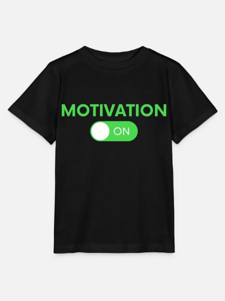 Motivation ON - T-shirt bio MINI CREATOR Stanley/Stella Enfant - noir
