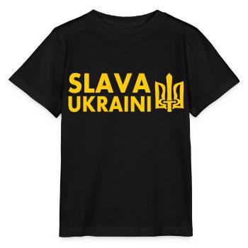 Ukraine - T-shirt bio MINI CREATOR Stanley/Stella Enfant - noir - Devant - Mikhail (115cm)