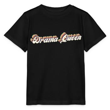 drama queen - Stanley/Stella MINI CREATOR Kids’ T-Shirt - black - Front - Mikhail (115cm)