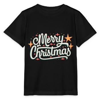 Merry Christmas - Merry Christmas! - Stanley/Stella MINI CREATOR Kids’ T-Shirt - black - Front - Mikhail (115cm)