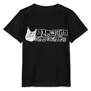 Plastik // Stiller Killer // Illustration - Stanley/Stella Kinder T-Shirt MINI CREATOR  - Schwarz - Vorne - Mikhail (115cm)