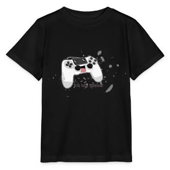 Ich will spielen! - Stanley/Stella Kinder T-Shirt MINI CREATOR  - Schwarz - Vorne - Mikhail (115cm)
