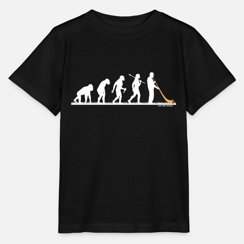 Evo Alphorn Souffleurs de cor des Alpes Evolution Albhorn - T-shirt bio MINI CREATOR Stanley/Stella Enfant - noir