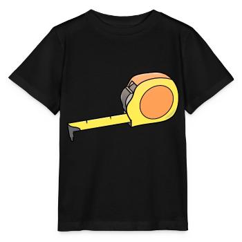 Mètreband / Ruban de mesure - T-shirt bio MINI CREATOR Stanley/Stella Enfant - noir - Devant - Mikhail (115cm)