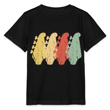 Vintage E-Bass Gitarrenhälse - Stanley/Stella Kinder T-Shirt MINI CREATOR  - Schwarz - Vorne - Mikhail (115cm)