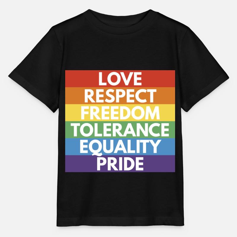 LGBTQ+ - Stanley/Stella MINI CREATOR Kids’ T-Shirt - black