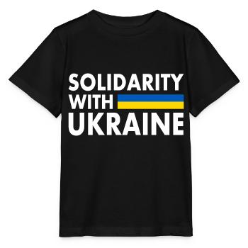 Solidarity with ukraine - Stanley/Stella MINI CREATOR Kids’ T-Shirt - black - Front - Mikhail (115cm)