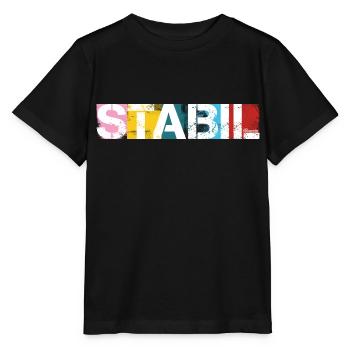 Stabil - Stanley/Stella Kinder T-Shirt MINI CREATOR  - Schwarz - Vorne - Mikhail (115cm)