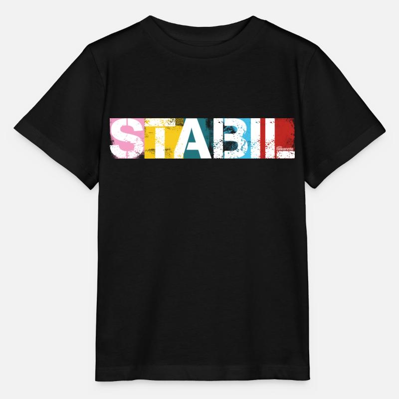 Stabil - Stanley/Stella Kinder T-Shirt MINI CREATOR  - Schwarz