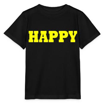 Happy - Stanley/Stella MINI CREATOR Kids’ T-Shirt - black - Front - Mikhail (115cm)