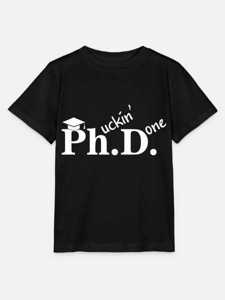 Phd Abschlussfeier Student Geschenk Dissertation - Stanley/Stella Kinder T-Shirt MINI CREATOR  - Schwarz